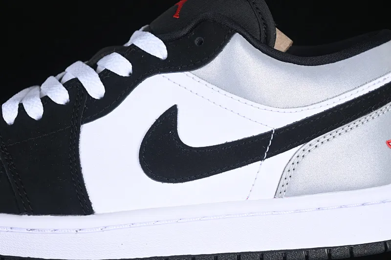 All categories Air Jordan Jordan series basketball shoes Air Jordan 1 Low G version pure original Air Jordan 1 Low AJ1 Joe 1 gray silver black hook low-top cultural casual sneakers HF3148-106